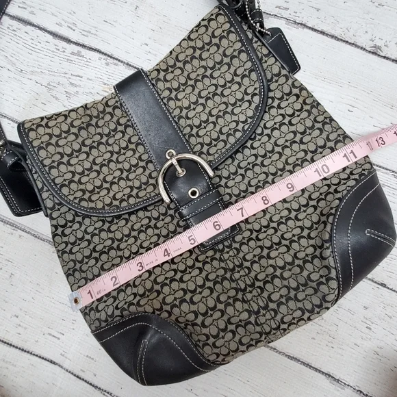 Coach black F3K-6376 Convertible Shoulder Bag Crossbody Purse Bag - Picture 14 of 16